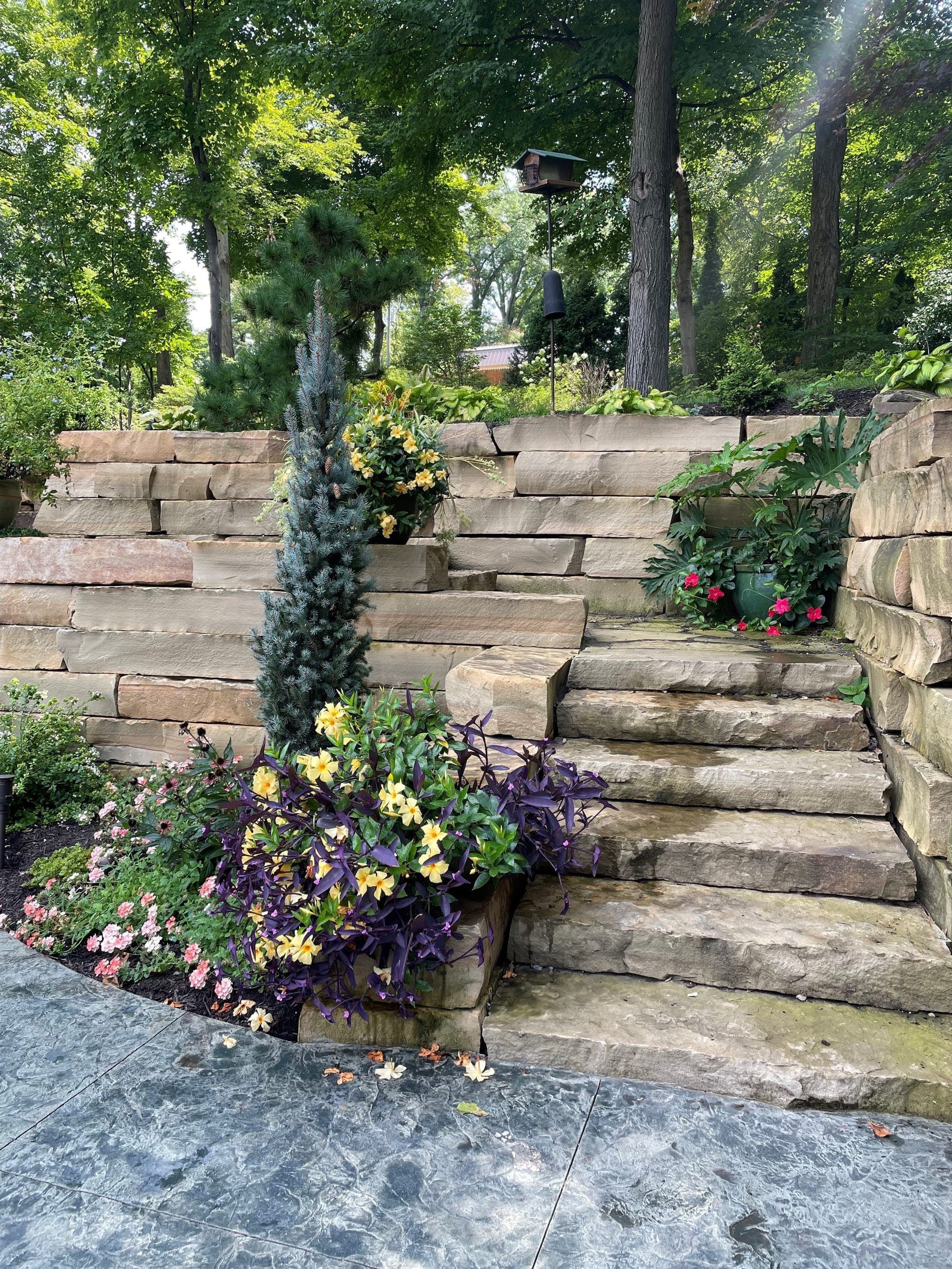 Stone Retaining Wall